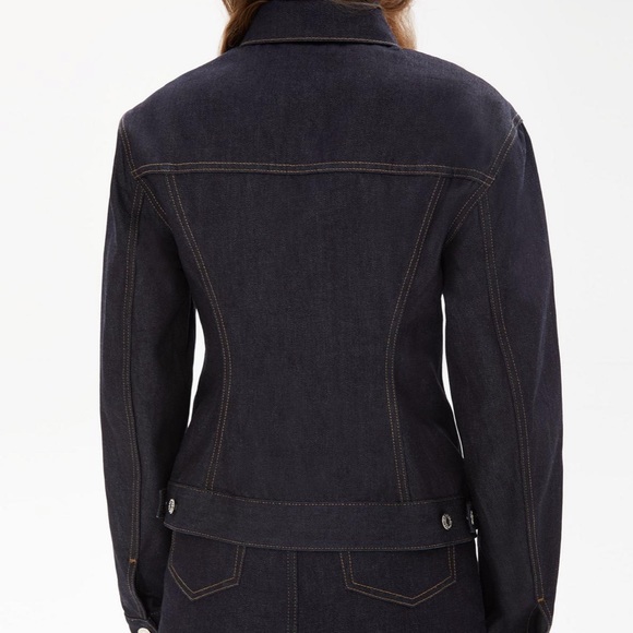New Helmut Lang Femme Trucker Indigo Denim Jacket - Picture 7 of 14